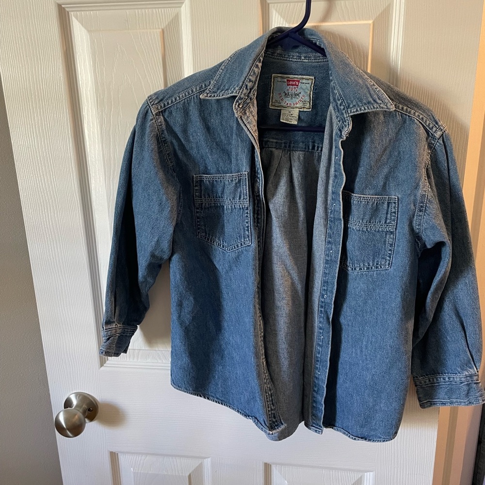 Levi's Girl's Blue Denim Shirt/Jacket